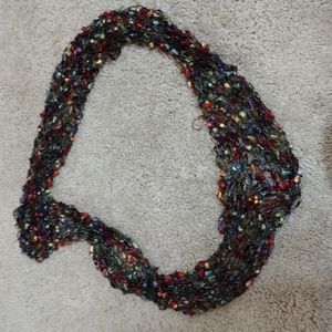 Hand crafter loop scarf autumnal colors